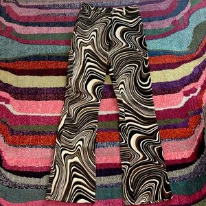 Motel Rocks- 70'S Ripple flare pants
